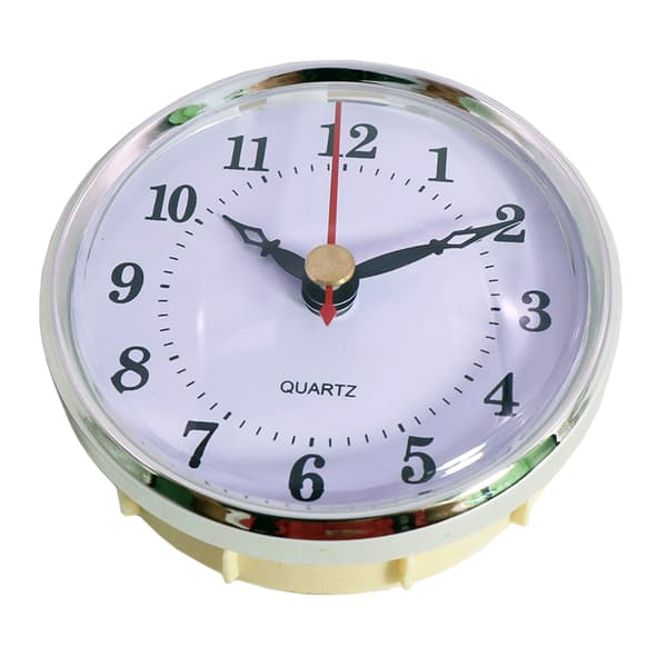 80 mm/3,15 tommer Quartz Ur Indsats Sort Arabertal til 1x AA Batteri