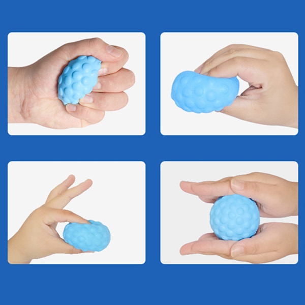 Håndekspander Gripper Styrketrener Treningsapparat Stressavlastning Kraftig Ball Blue