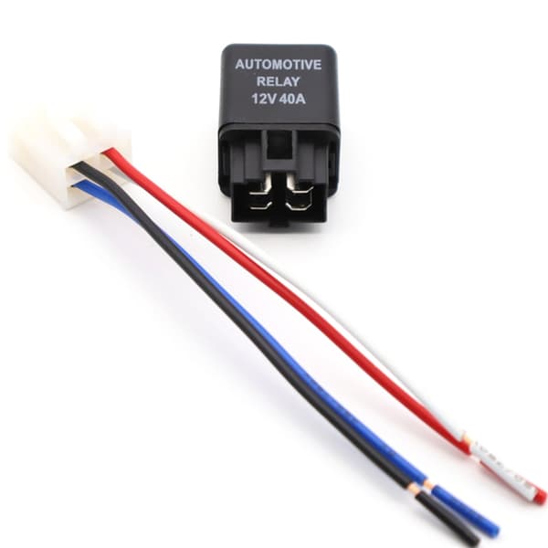 2st 12V 40Amp Bilrelä Set Inklusive 4 Terminaler Stift Kabelhärva