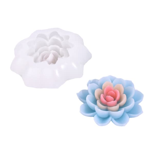 3D Blomsterlysforme til DIY Håndværk Lys Sæbe