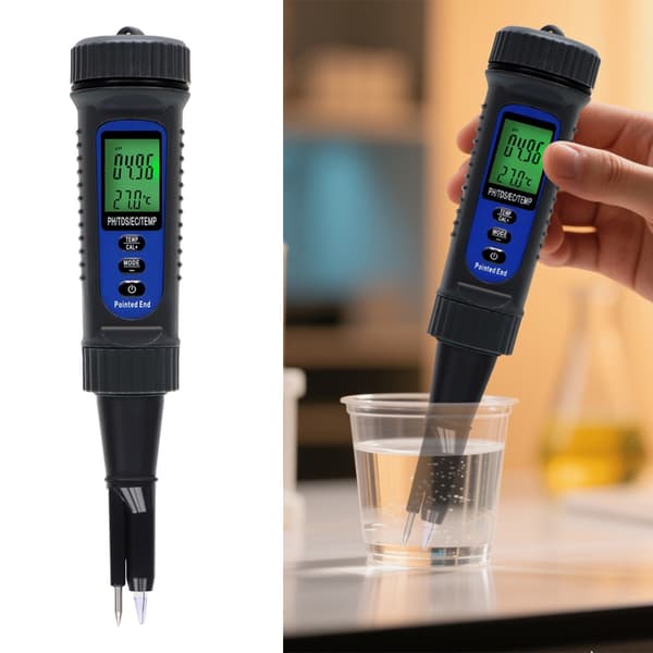 4-i-1 TDS Temp Tester ABS Vannkvalitetsanalysatorer Egnet for laboratoriebruk