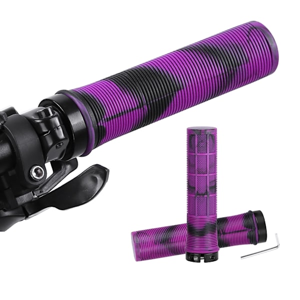 DeathGrip Bike Death Grip - Helppo asentaa kahvat pehmeästä kumimateriaalista Black purple