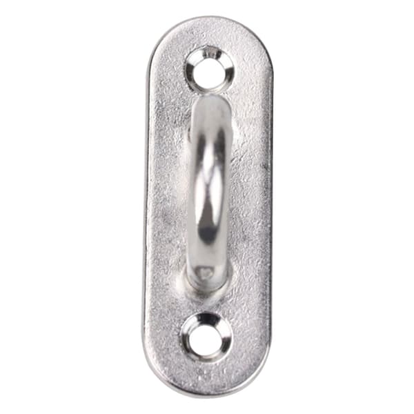 6 stk. 5 mm øjeplade i rustfrit stål, aflang pude, universal marine bådhardware