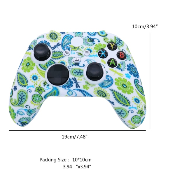 Silikon för case till Xbox Series XS spelkontroller Skyddshud Gamepad Controller tumgrepp Tillbehör 6