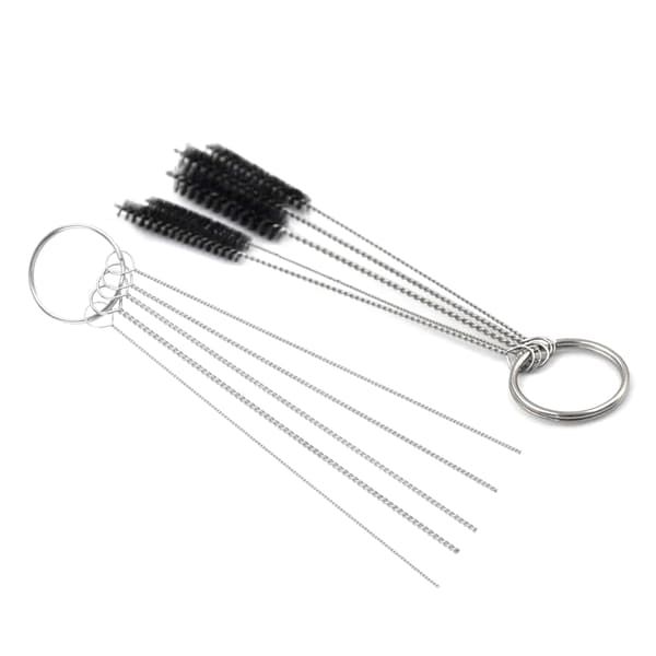 Nålebørstesæt i rustfrit stål til rengøring af små bitte rør og airbrushes