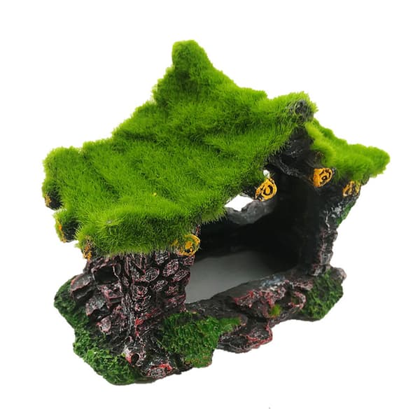 Fisketank Simulert Akvarium Resin Dekorasjon Skjulested Landskap Ornament