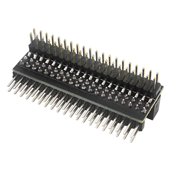 Mikrostik til Raspberry Pi 40-bens GPIO 1 til 2 udvidelseskort 2 x 20-bens Strip Dual Han Header Dobbelt Række