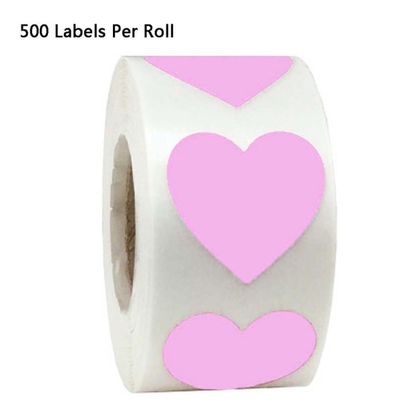 Love Heart Sealing -tarrarulla 500 kpl Scrapbooking Jar -koristetarra