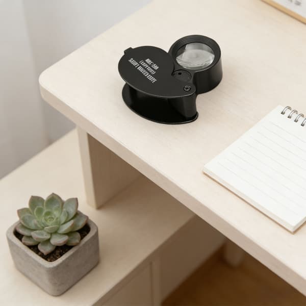 Håndholdt forstørrelsesglas med foldbart design til forbedring af syn for ældre
