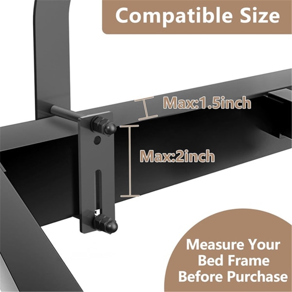 Säädettävä patja Liukumaton Sängyn rungon kiinnitin Metallipatjan rungon kiinnitys Kestävä patjan turvalliseen sijoitteluun
