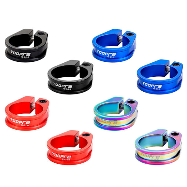 MiOYOOW Sattelklemme Aluminium - Für 27.2/30.8/31.6mm Sattelstützen