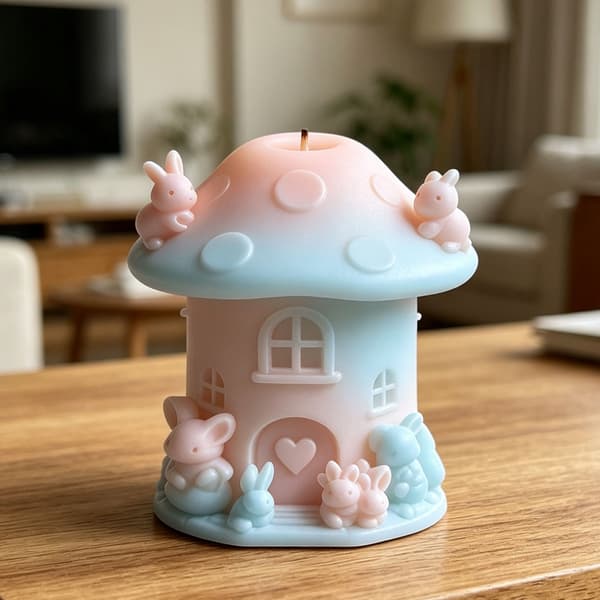 Sopphus Silikon Stearinlysform Jule-tema Stearinlys Silikonform
