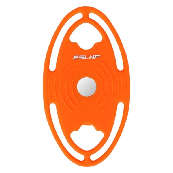 Mångsidig mobiltelefonhållare för cyklar Flexibelt silikonfäste Säkert cykelstyre Telefonfäste Mobilenhetsstativ Orange