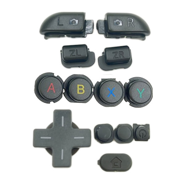 Fullt set plastknappar för nya 3DSXL 3DSLL D Pad ABXYLR ZL ZR Home On Of Power -knappar Reparation Byte Hållbar