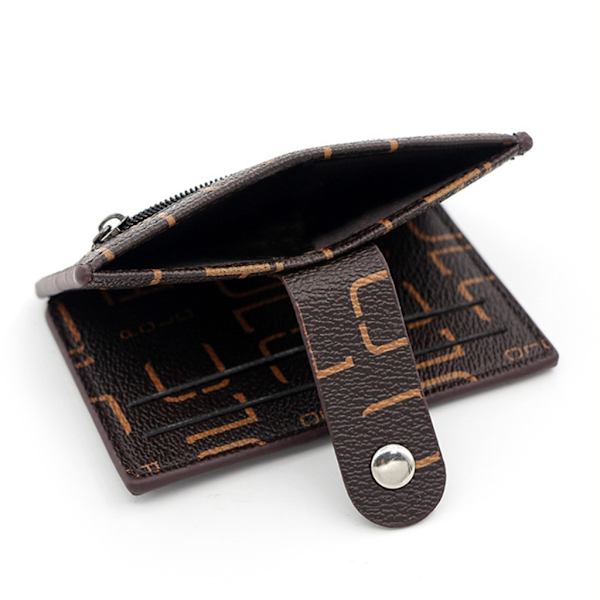 Herrplånbok Bank Kredit-ID-korthållare PU Läder Multi-Slot Fashion Card case- 3