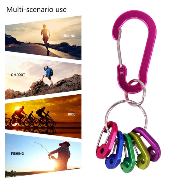 Stor Stark Karbinhake Små Karbinhakar Nyckelringar Paket Karbinhakar Clip