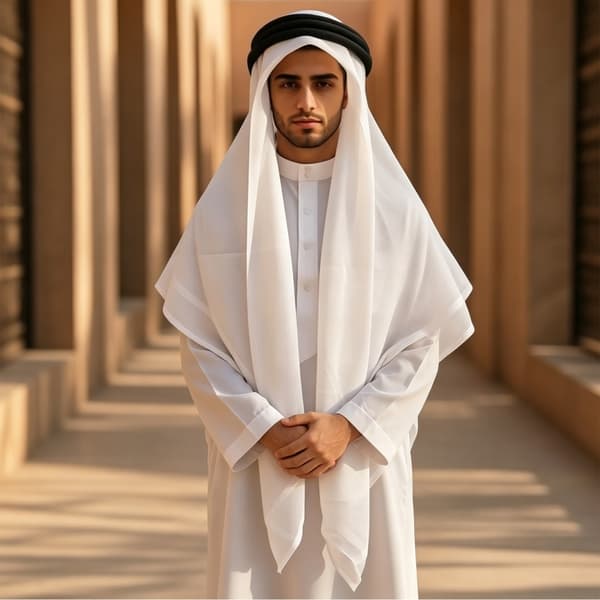 Multifunktionel arabisk hovedtørklæde Hijab Sjal Shemagh til kvinder mænd hverdagsbrug