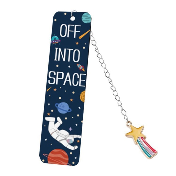 2x Astronaut Bookmarks Starry Skies Teemakirjamerkki Astronautin kirjasivu Merkki metallikirjat Merkit koulutoimistoon null - 34