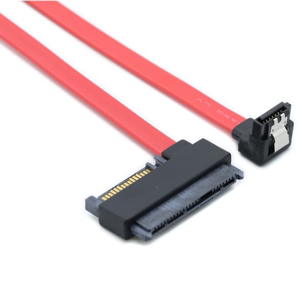 15-stifts datakabel 90 grader SFF-8482 till 15-stift 7P för serverfackdator