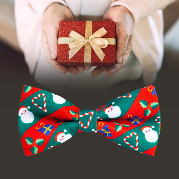 Christmas Element Slipsar för att ta foto Kvinnor Flickor Casual Bowknot Slips Knot Free School Uniform Neckwear null - C
