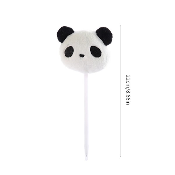 6 stk Panda kulepenn Plysj Panda Skrivepenn Julestrømpefyll for Kid Gutt Jente Julefest Favor null - C