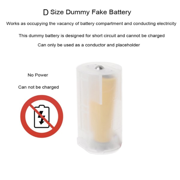 3.1ft Eliminatorkabel Universal USB till LR20 D Dummy Batteri Power Förlängningssladd Byt 3st LR20 D batterier