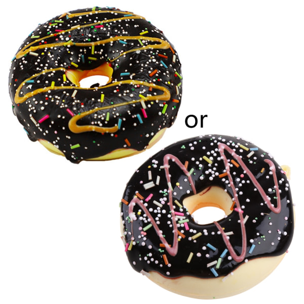 Kunstige donuts Modelsimulering PU Donut Brød Fotografering Rekvisitter til afstressning Langsomt rebound Falsk mad sjov