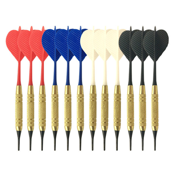 12 kpl / set Pehmeä Nylon Tip Darts PC-varsi elektroniseen muoviseen tikkatauluun Home B