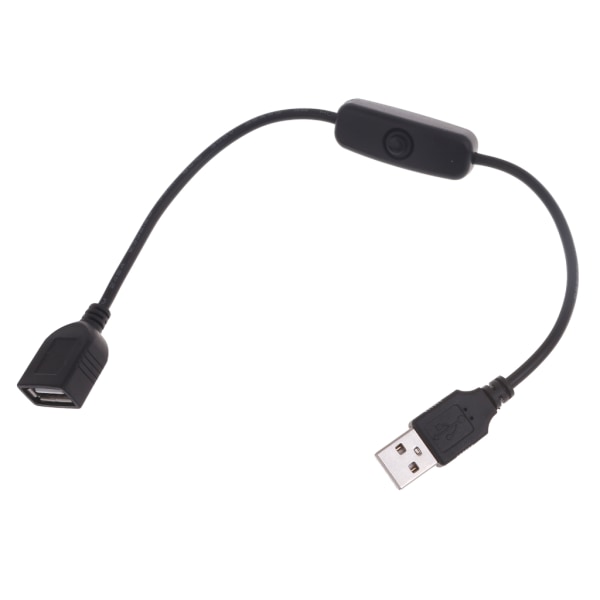 USB-kabel med tænd/sluk-kabelforlængervippe til USB-lampe USB-blæser strømforsyningslinje holdbar adapter