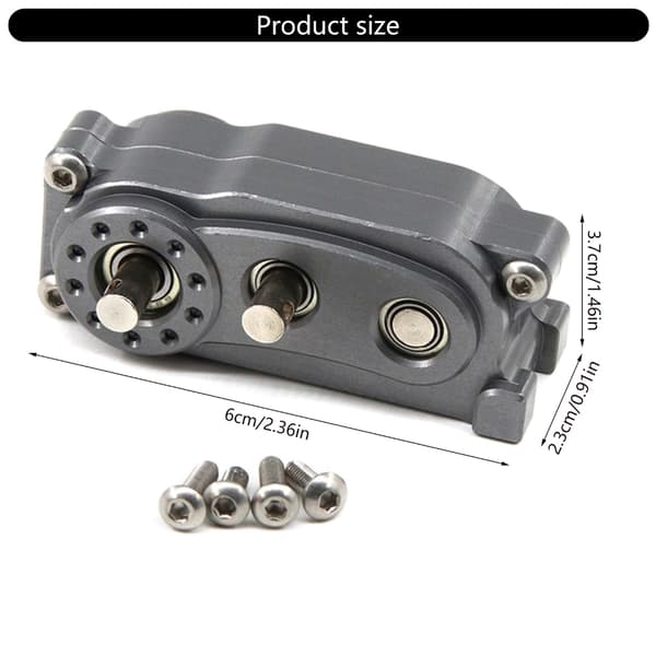 Aluminium Transfer Case Konvertering til SCX10 Style Rock Crawlers Chassis