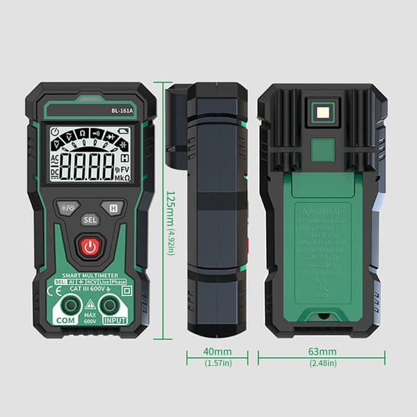 Digitalt Mini Multimeter For Nøyaktig Spennings- og Motstandstesting