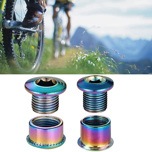 6/8mm MTB Cykel Vevarm Kedjehjul Bultar 4st Cykel Kedjehjul Skruvar A