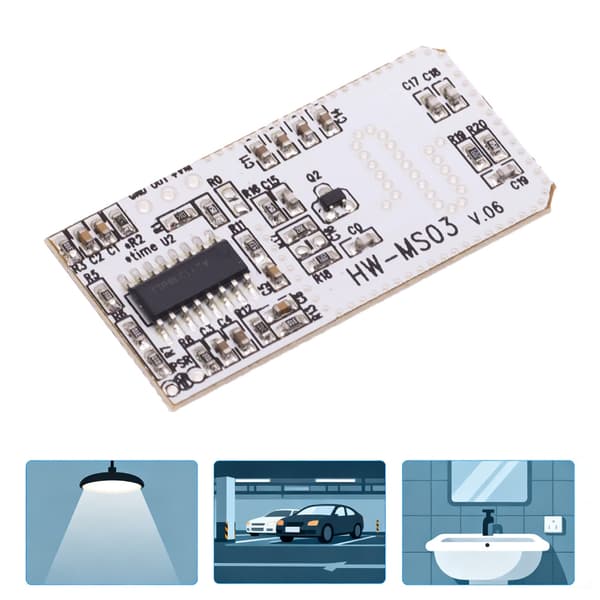 HW-MS03 2.4-5.8GHz Mikrobølge Doppler Bevægelsessensorisk Modul Understøttende