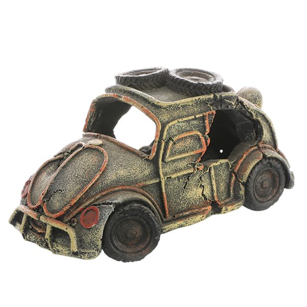 Akvarium Decoration Broken Wreck Car House Shelter Hideout for Aquatic Pets