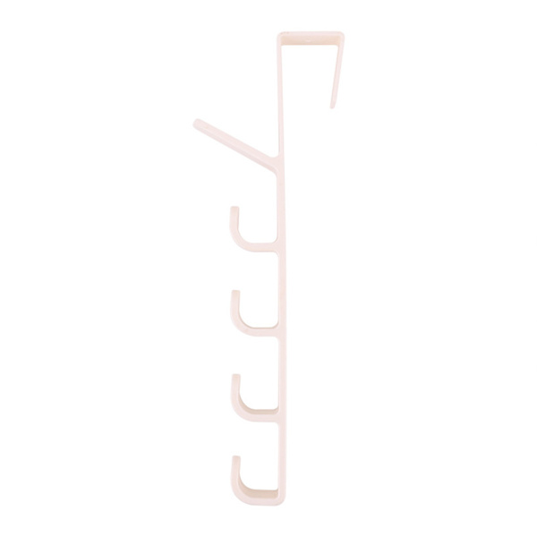 5 lager över dörren Hängare Krok Kläder Mössa Handväska Backback Scarf Vertikal Hänghållare Multifunktionell Plast Hemskåp Organizer