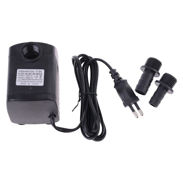 EU-kontakt 220V 20W 1000L/H Dränkbar fontän Luftfisk för tankakvarium Vatten P
