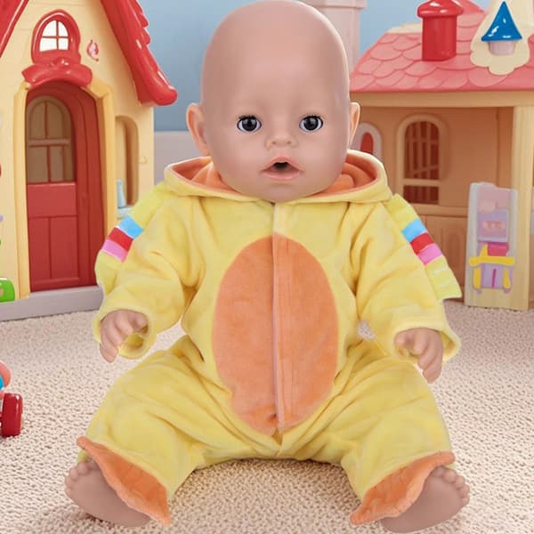 43 cm docka overaller romper anka tema docka kostym lätt att bära docka jumpsuits