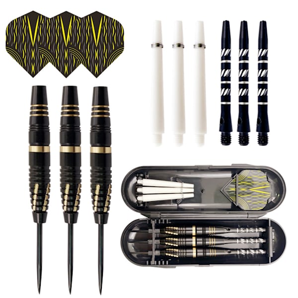 3 st Professionell tävling Utbytbara stickor Nålspets Dart Set med förvaring för case Nybörjare kastar hård pil