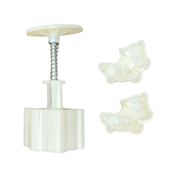 50 g plastmateriale Månekageforme Stempel Månekageforme Tegnefilm Hesteformet DIY-bageforme til Mid-Autumn Festival