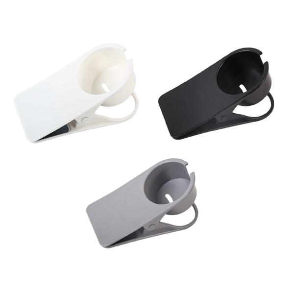 Mugghållare Clip Kosmetisk Telefon Förvaring Skrivbord Sida Mugghållare Slitstark metallklämma Gray