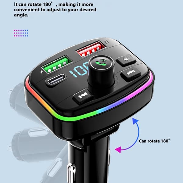 12V 24V Billading Bluetooth-kompatibel Sender Hurtiglading LED-lys