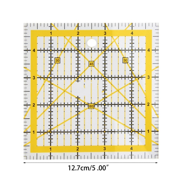Multifunktionell Quilter-Square Linjal Gör-det-själv-möbler Konstruktion Arkitektmall Ritning Linjal Stencil Mätverktyg null - KPR2406