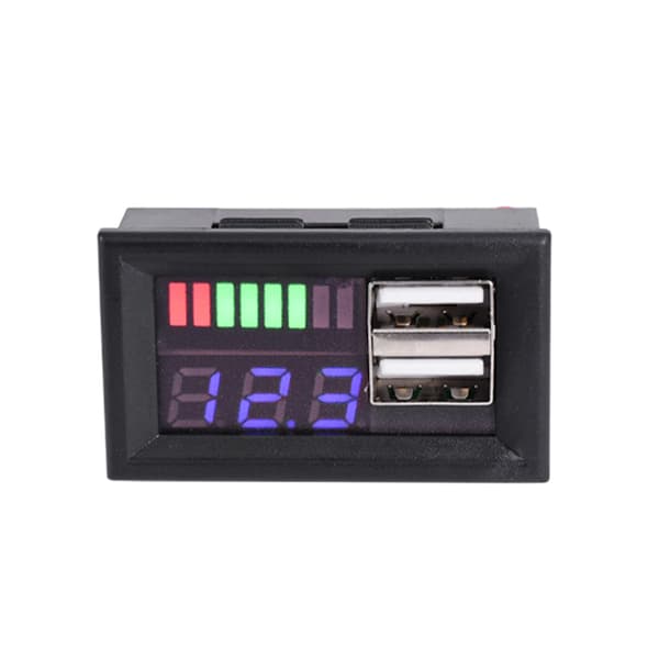 Digital Voltmeter Amperemeter Volt Ampere LCD-skjerm Power Panel Meter Detektor Shunt