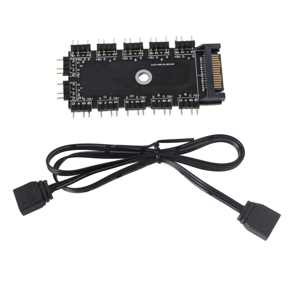 5 V ARGB 12 V RGB Hub 3 Pin 1 - 11 Splitter Adapter 3 Pin 4 Pin RGB jatkokaapelilla