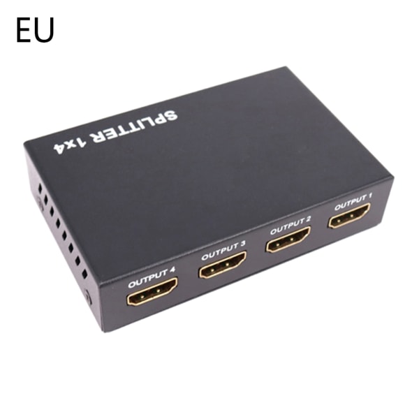 1x4 för HDMI Splitter - 1 port till 4 för HDMI Display Duplicate/ Mirror - Powered Splitter för full 1080P högupplösning null - EU