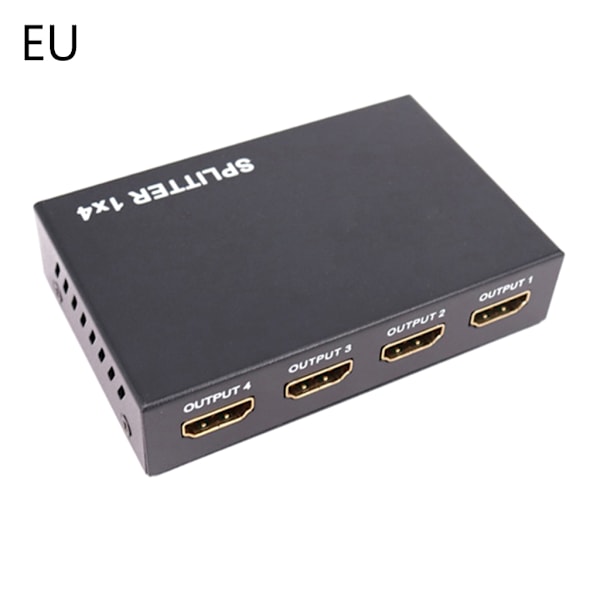1x4 HDMI-jakajalle - 1-4 porttia HDMI-näytön kaksoiskappaleelle/peilille - Virtakäyttöinen jakaja täydelle 1080P korkealle resoluutiolle