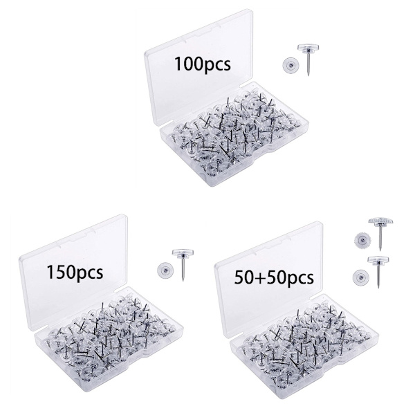 50/100/150 stk. Flade Hætte Push Pins Gear-formet Pushpin Kortnål til Opslagstavle Fotovæg Syning Nål til Stof Quilting 150pcs