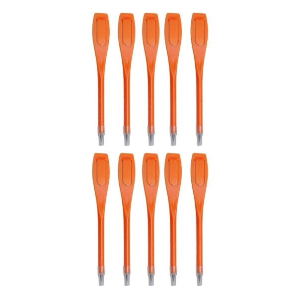 10x Creative Golfs Pencils with Cover 2B Golf Scoring Pencils Golftillbehör Orange color