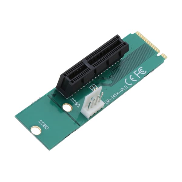 Adapterkort NGFF M2 til PCI-E 4X Riser-kortkabel Tilleggskort Erstatning