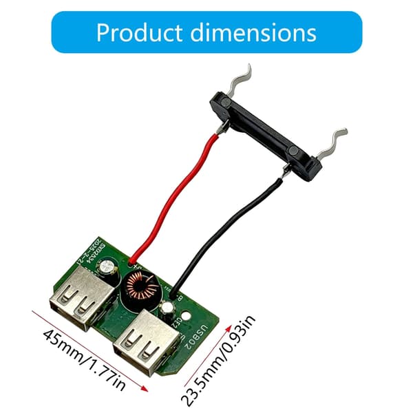 Dobbelt USB-udgangsoplader til 16,8V batterier opladningsmodul til rejser